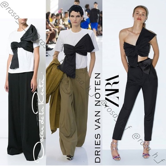 Zara Black One-Shoulder Top - Picture 8 of 13